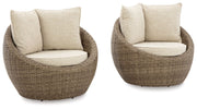 Signature Design by Ashley® Danson - Swivel Lounge With Cushion | Meri Furniture