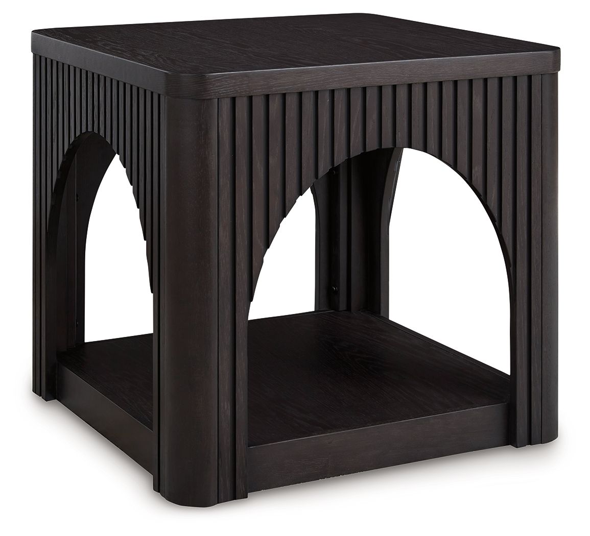 Signature Design by Ashley® Yellink - Black - Square End Table | Meri Furniture