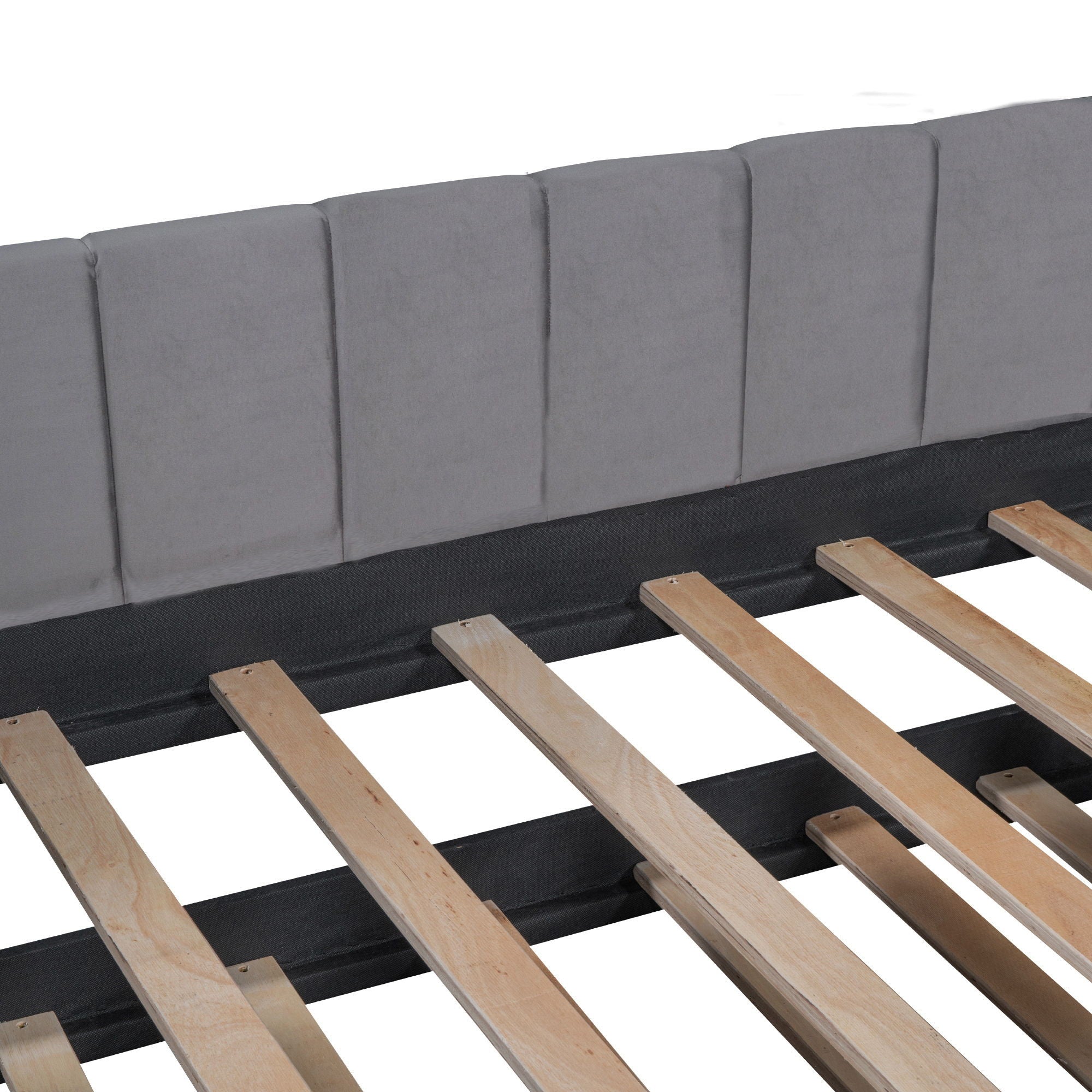 Upholstered Daybed With Ergonomic Design Backrest