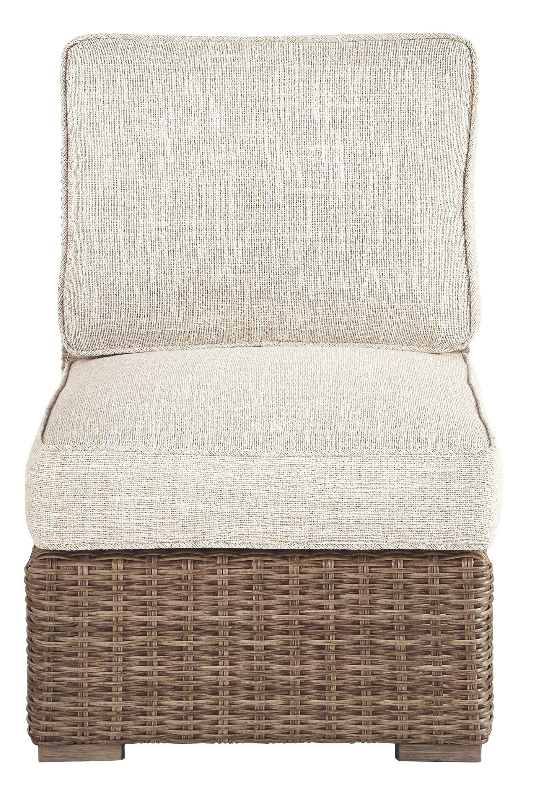 Ashley Furniture Beachcroft - Beige - Armless Chair W/Cushion | Meri Furniture