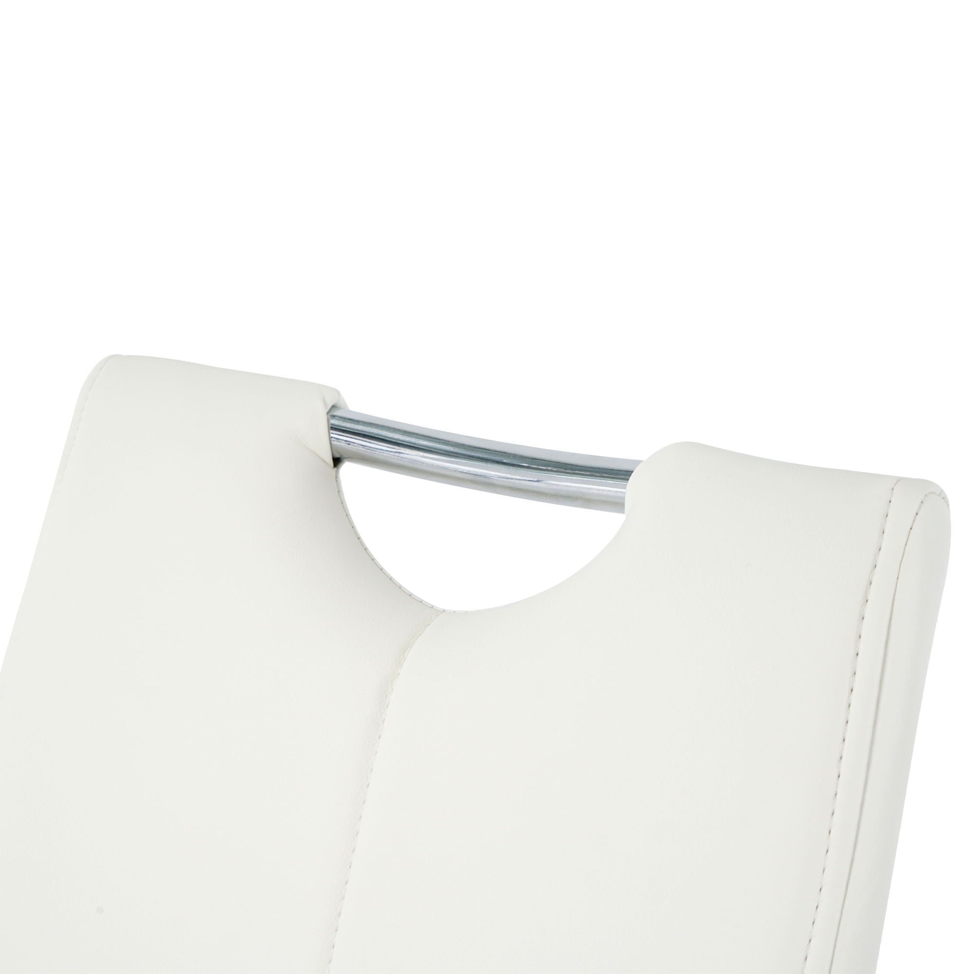 Modern Dining Chairs With Padded Seat And Metal Legs