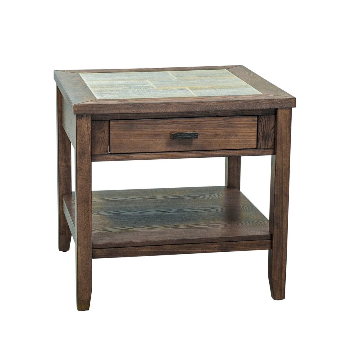 Mesa Valley - End Table - Dark Brown