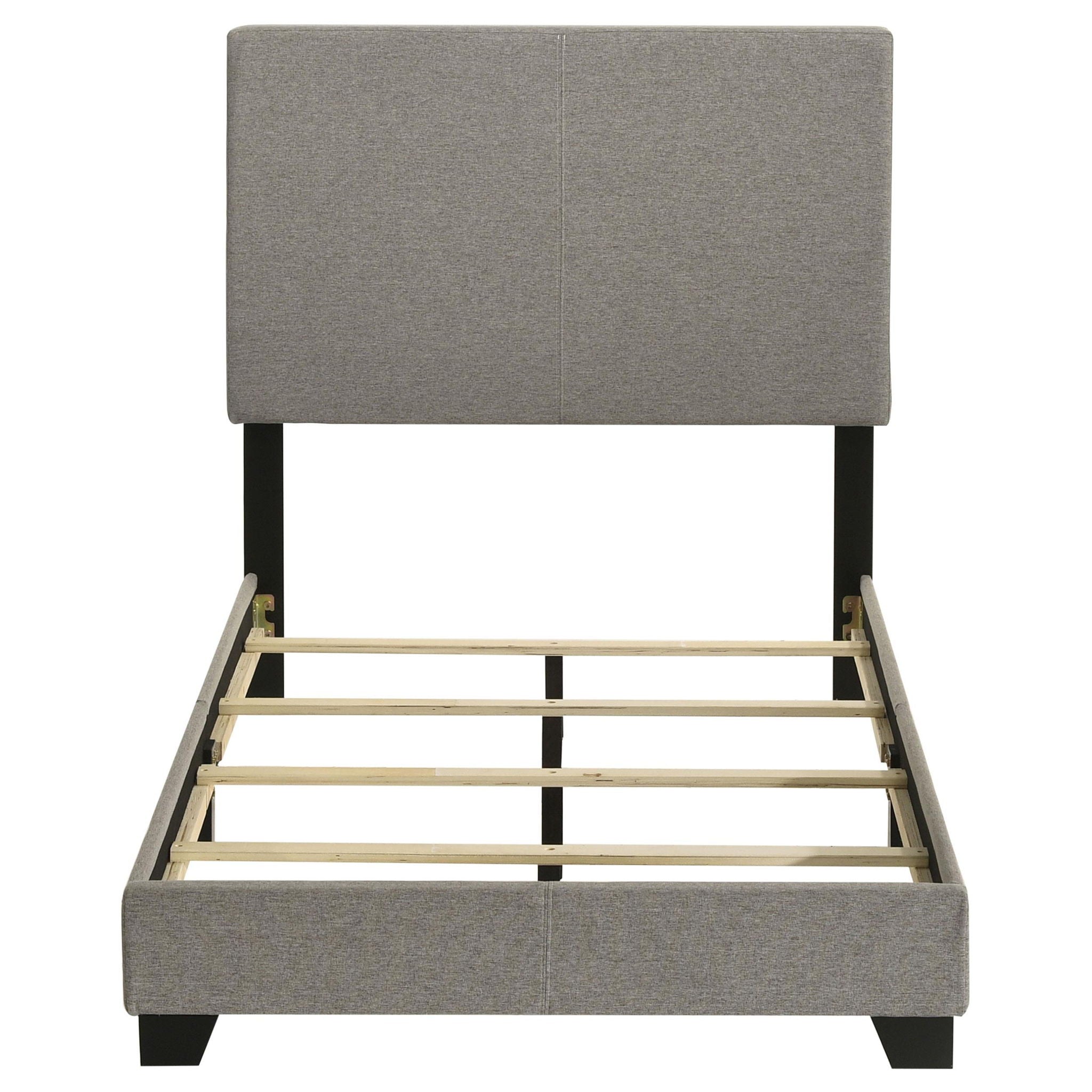 Dorian Fabric Upholstered Twin Panel Bed Taupe