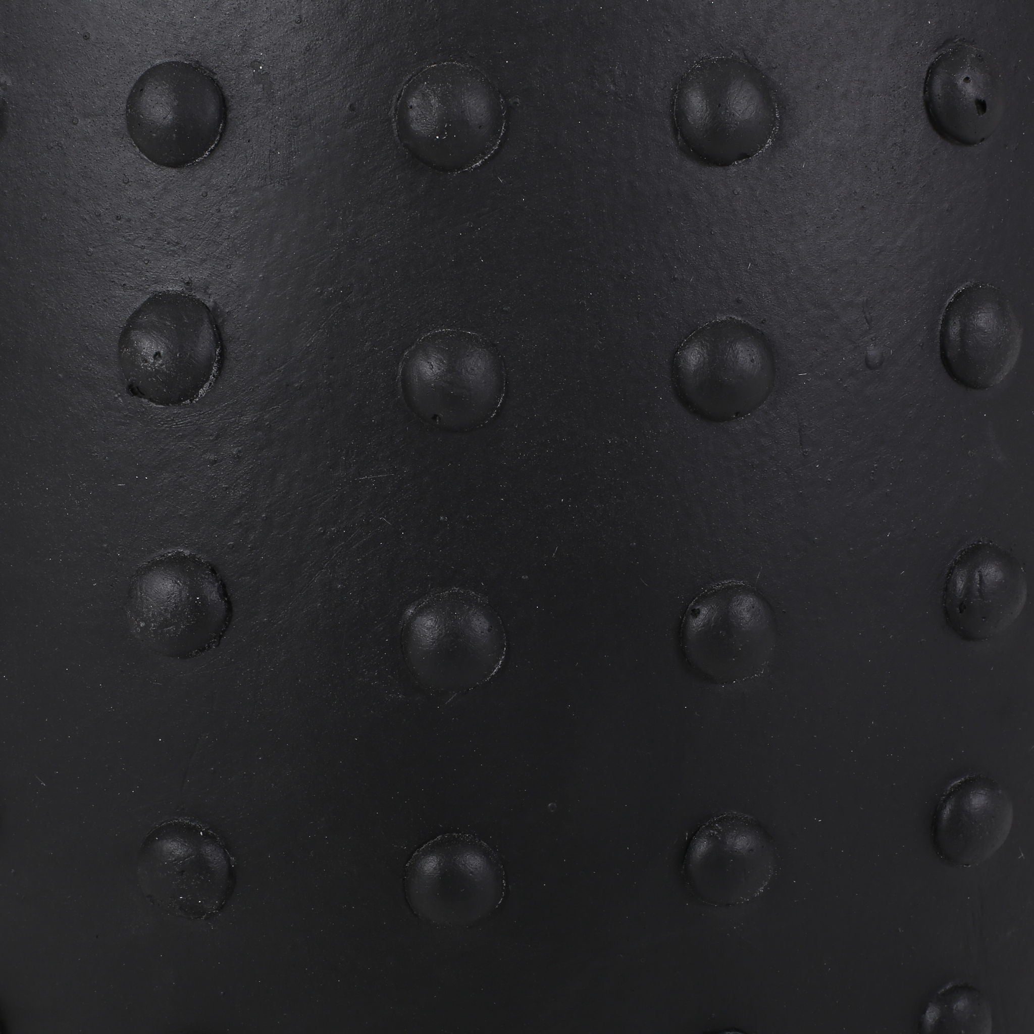 Outdoor End Table With Outstanding Studded Design - Matte Black