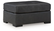 Signature Design by Ashley® Brindley Pier - Fog - Oversized Accent Ottoman | Meri Furniture