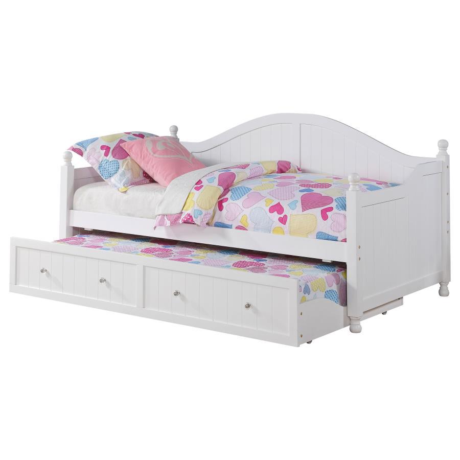 Coaster Fine Furniture Julie Ann - Arched Back Day Bed With Trundle | Meri Furniture