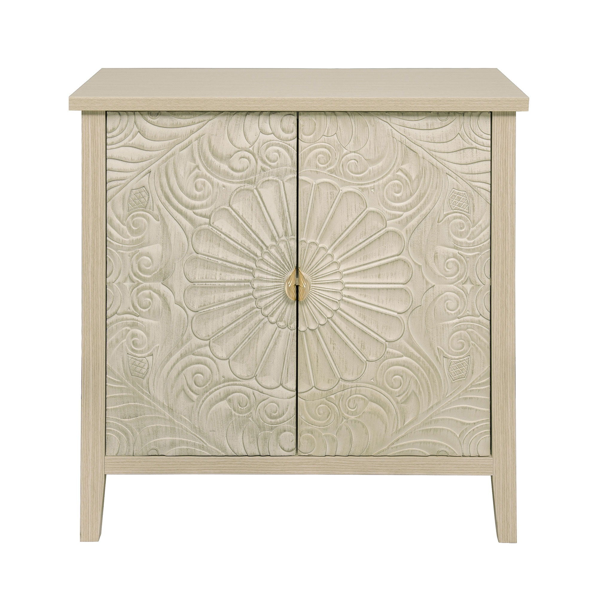 2 Door Cabinet, American Furniture, Suitable For Bedroom, Living Room, Study - Natural