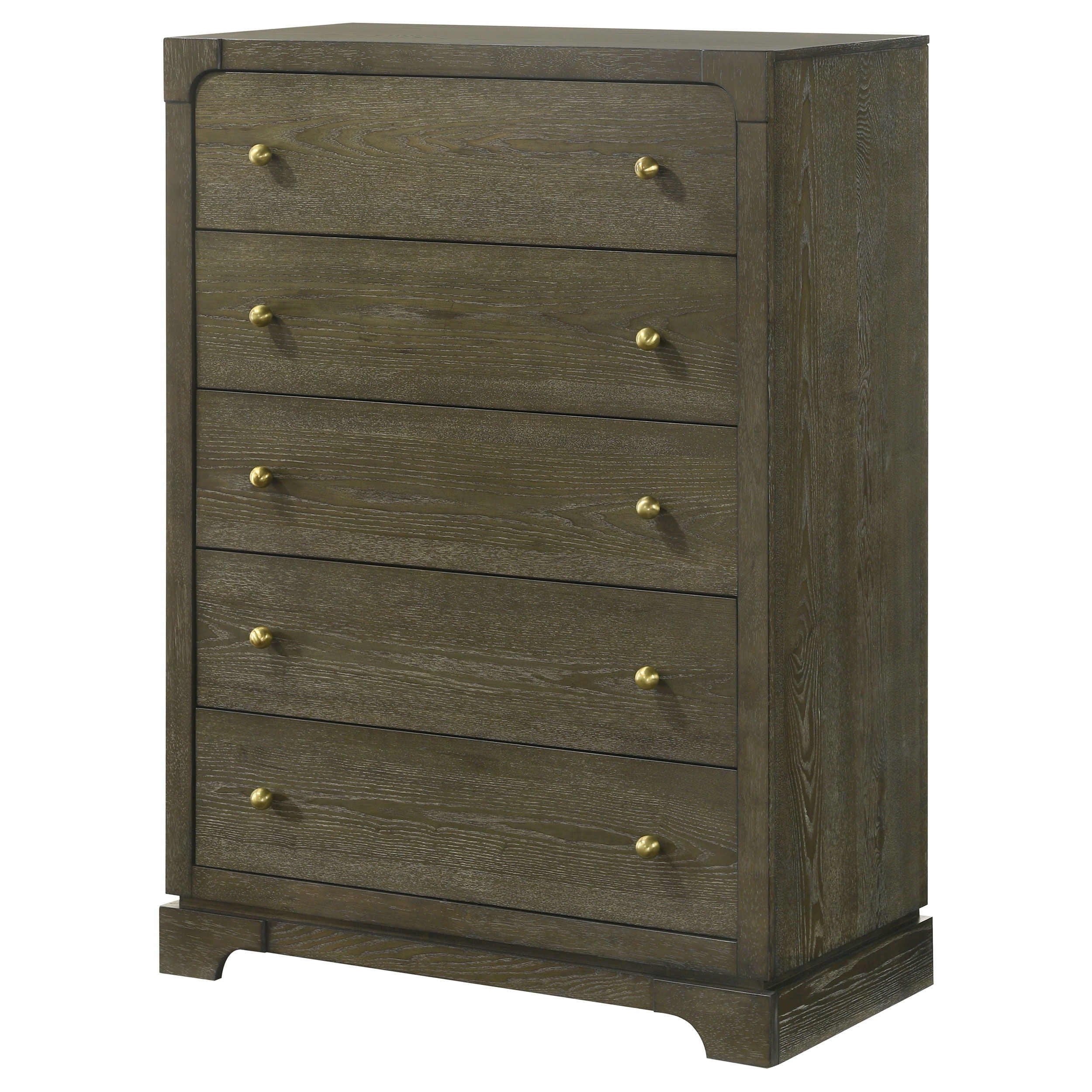 Coaster Fine Furniture Gran Park - 5-Drawer Bedroom Chest Of Drawers - Dark Cocoa | Meri Furniture