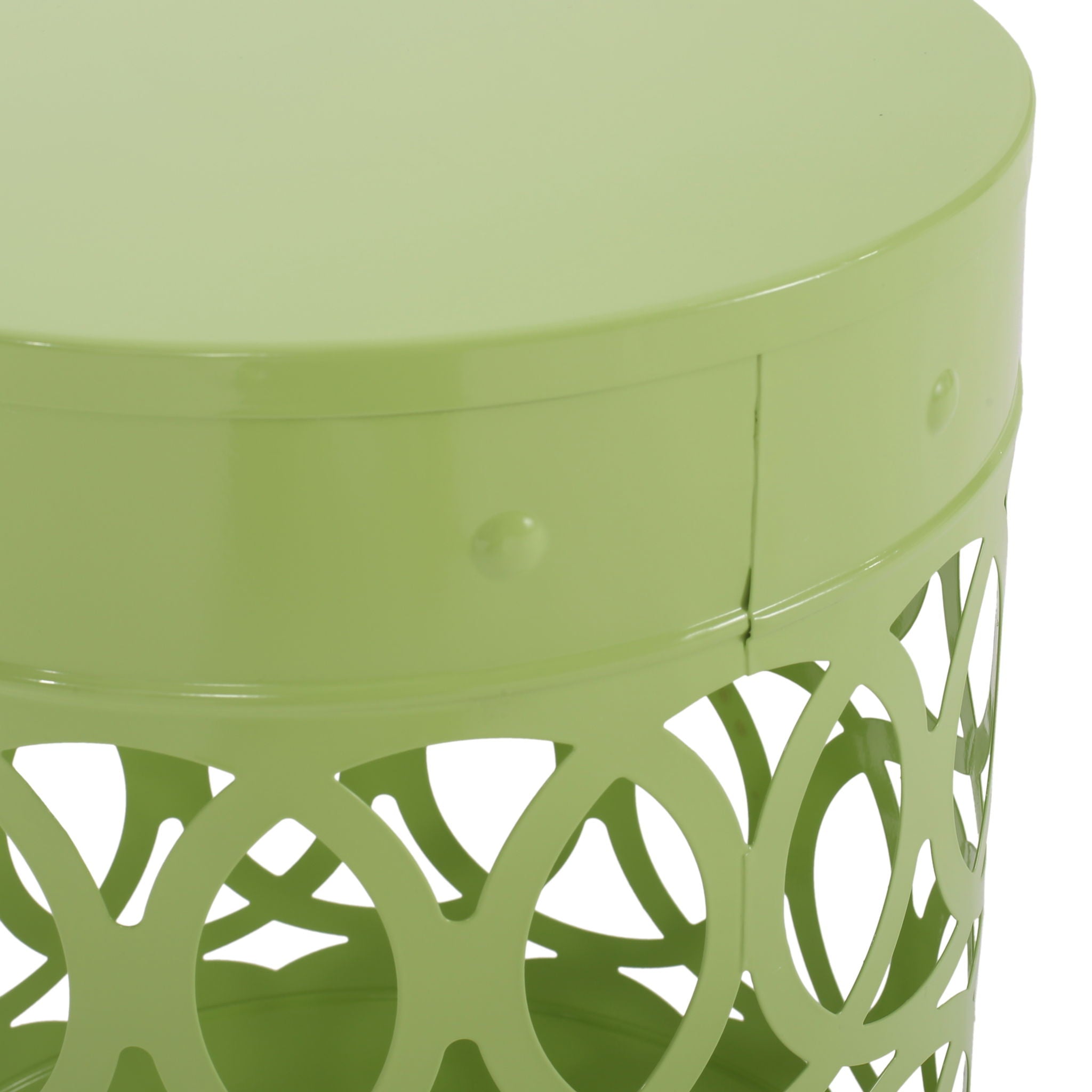 Outdoor Metal S/2 End Table