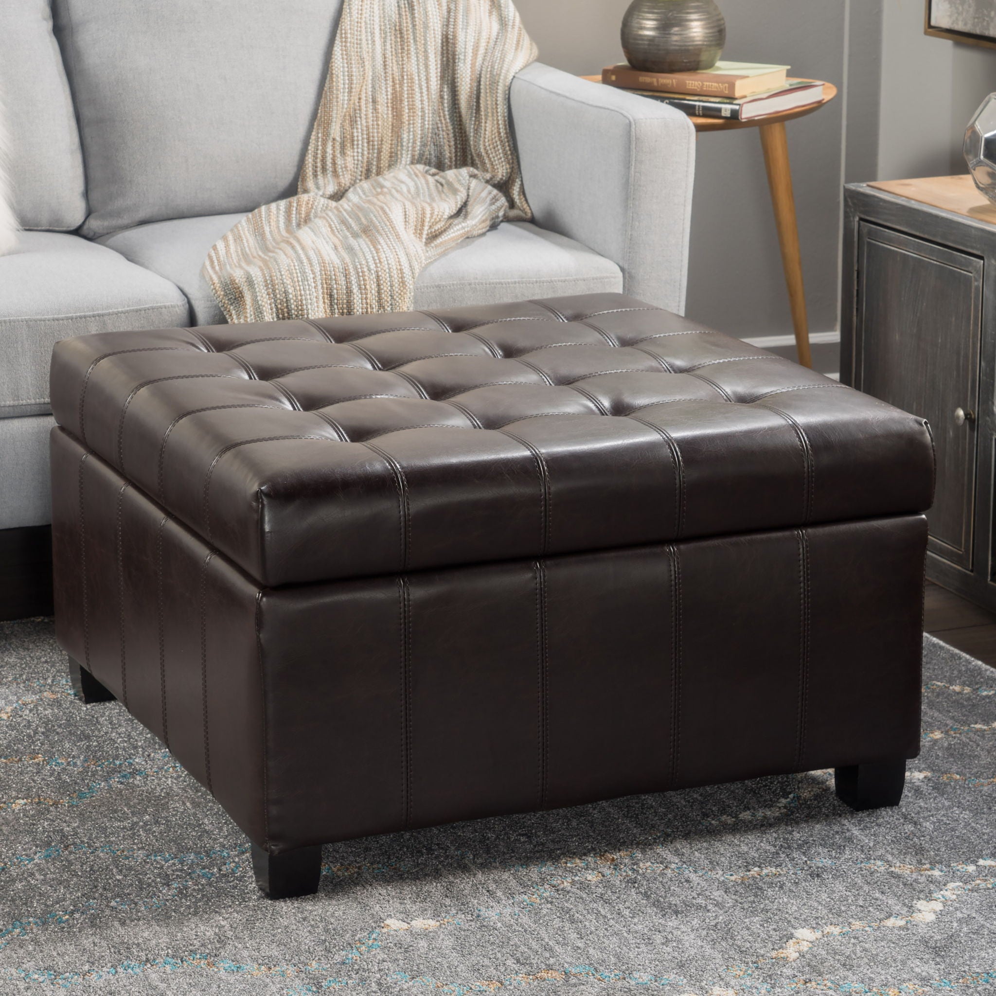 Isabella - Contemporary Ottoman With Storage