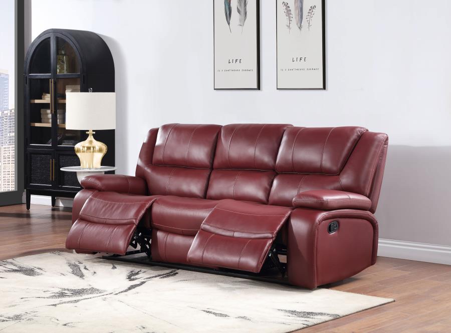 Coaster Fine Furniture Camila - Upholstered Motion Reclining Sofa | Meri Furniture