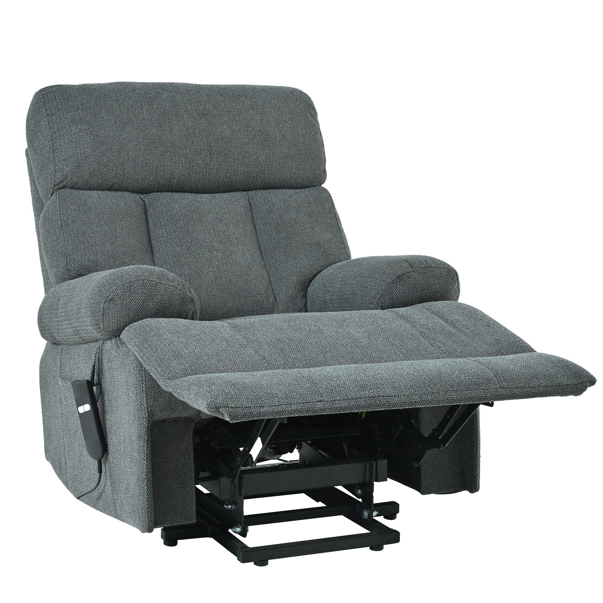 Oversized Power Lift Recliner Chai With Remote Control, Side Pocket, Spacious Seat
