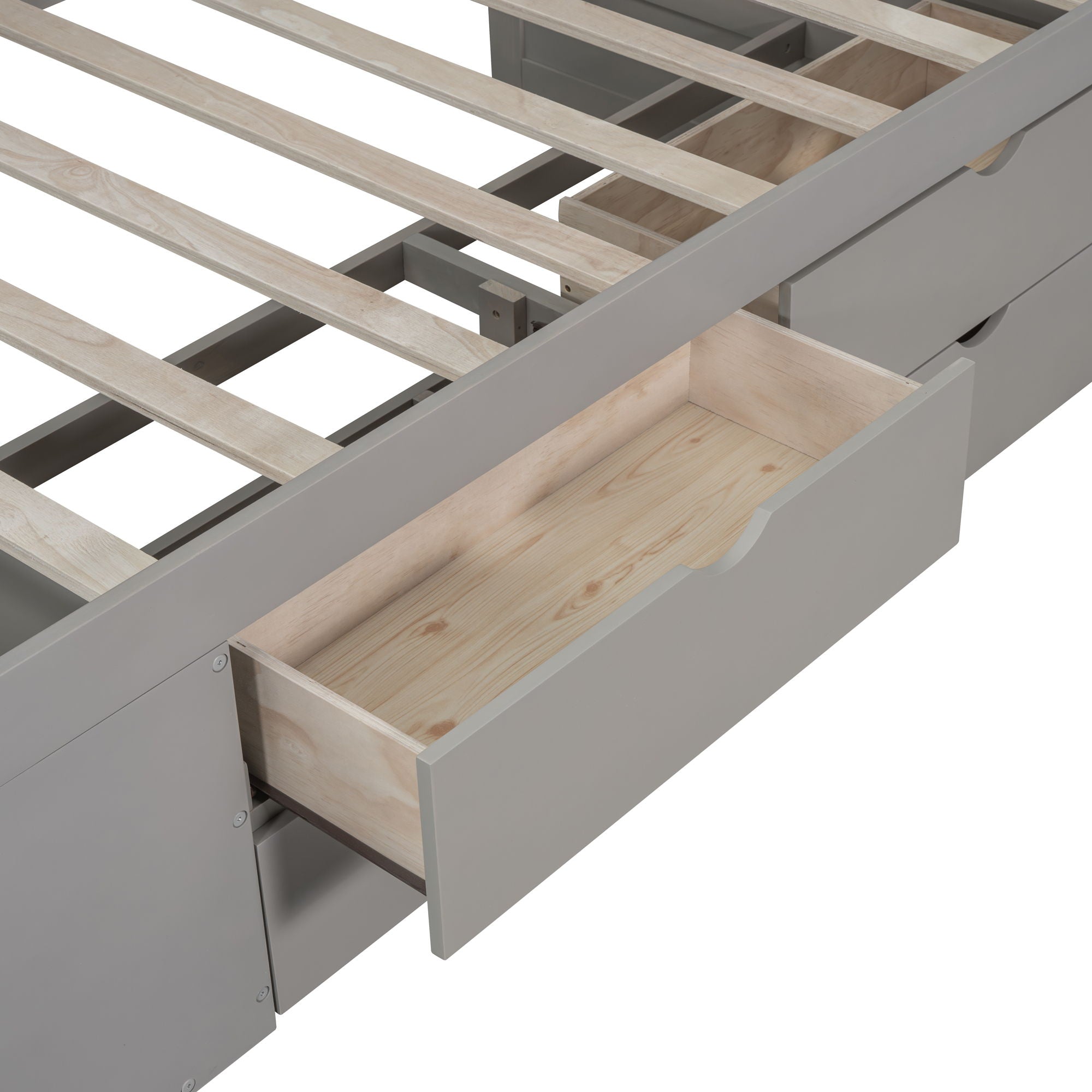 Daybed With Drawers And Shelves