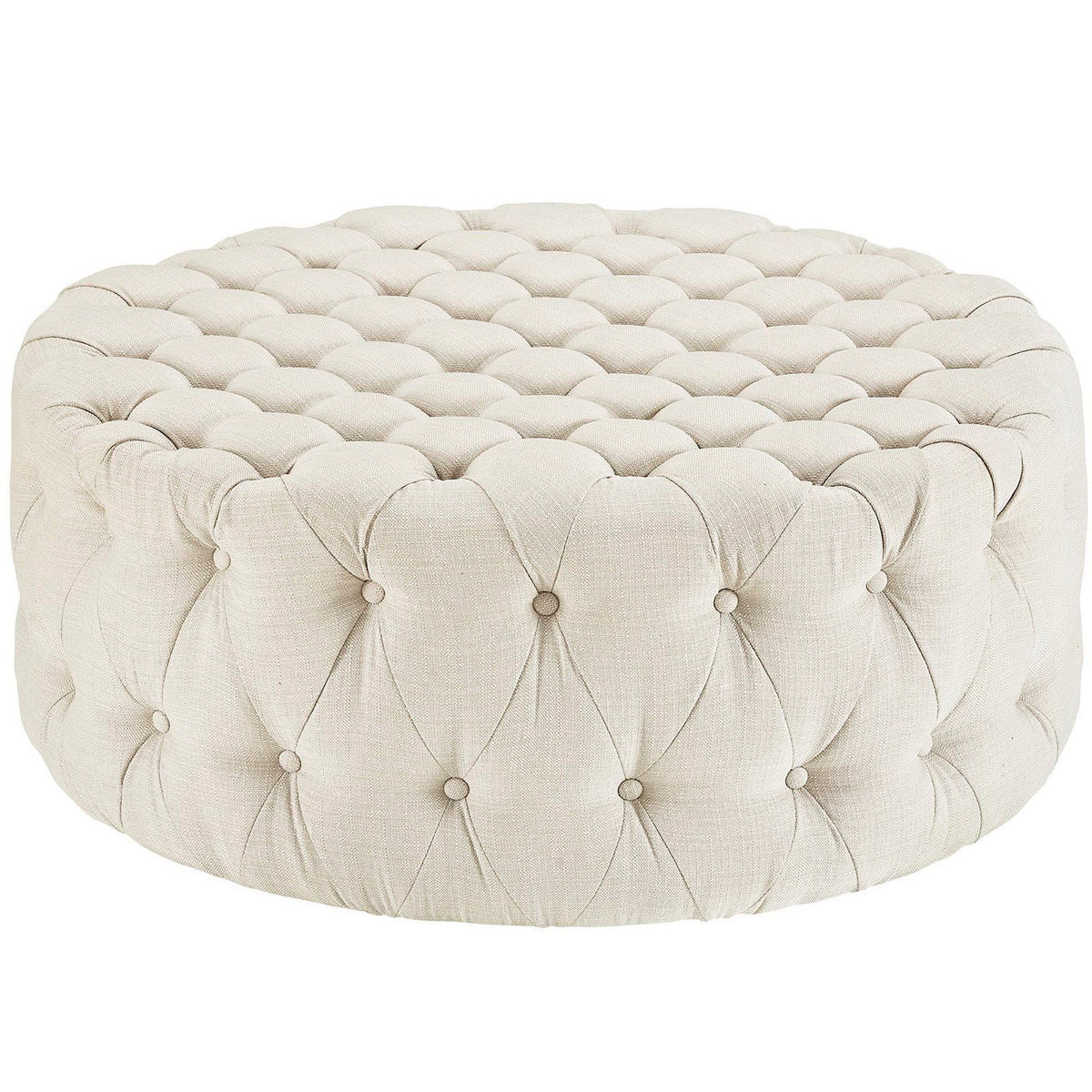 Amour Upholstered Fabric Ottoman by Modway