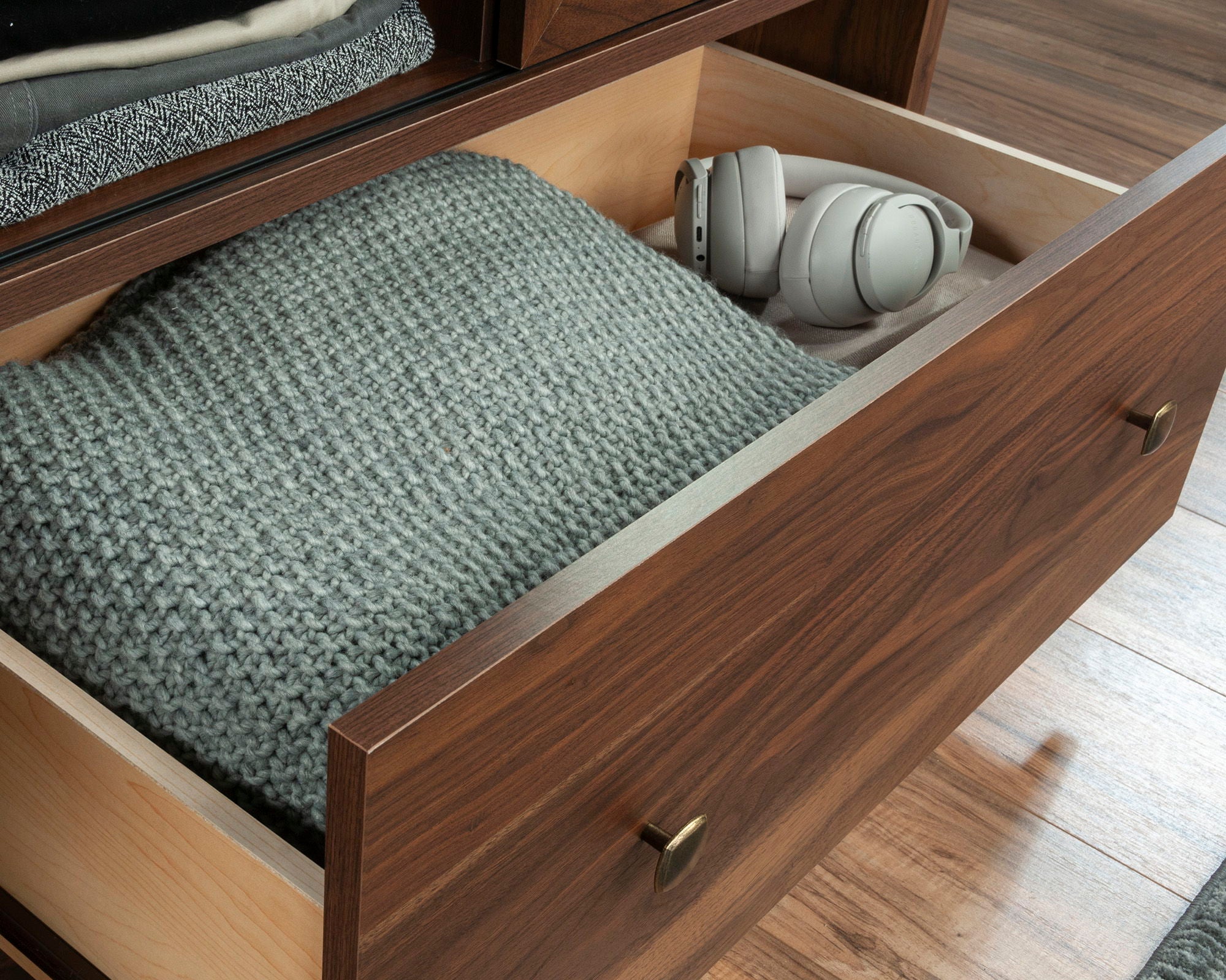 Wardrobe Cabinet in Grand Walnut