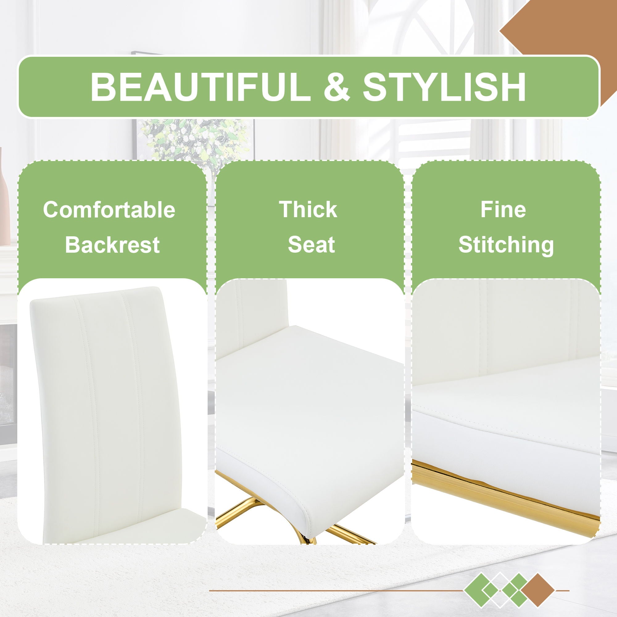 Luxury Aesthetic Upholstered Dining Chairs For Dining Room