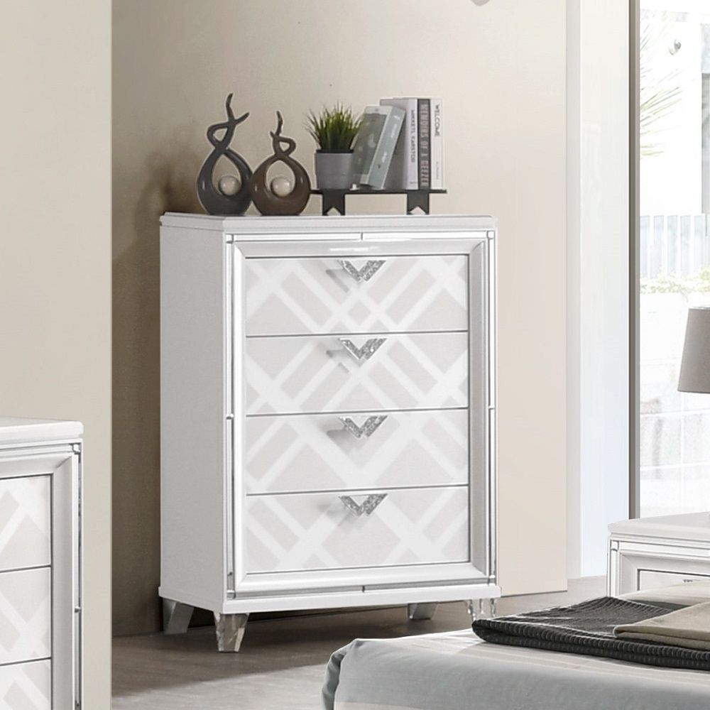 ACME Skylar - Accent Chest - White | Meri Furniture