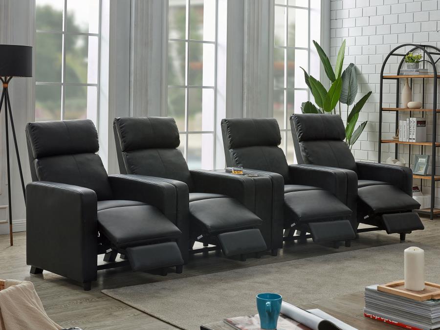 Coaster Fine Furniture Toohey - Upholstered Tufted Recliner Living Room Set | Meri Furniture