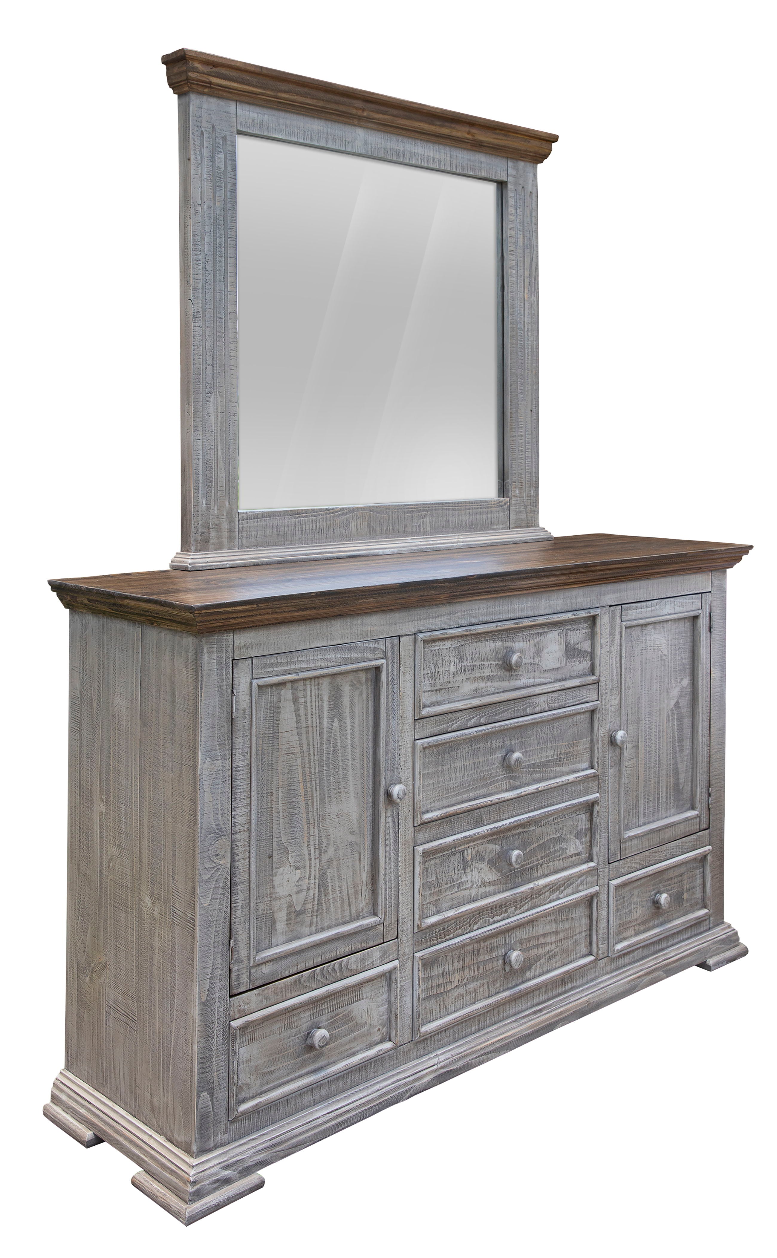 International Furniture Direct Catalina - Dresser - Weathered Gray | Meri Furniture