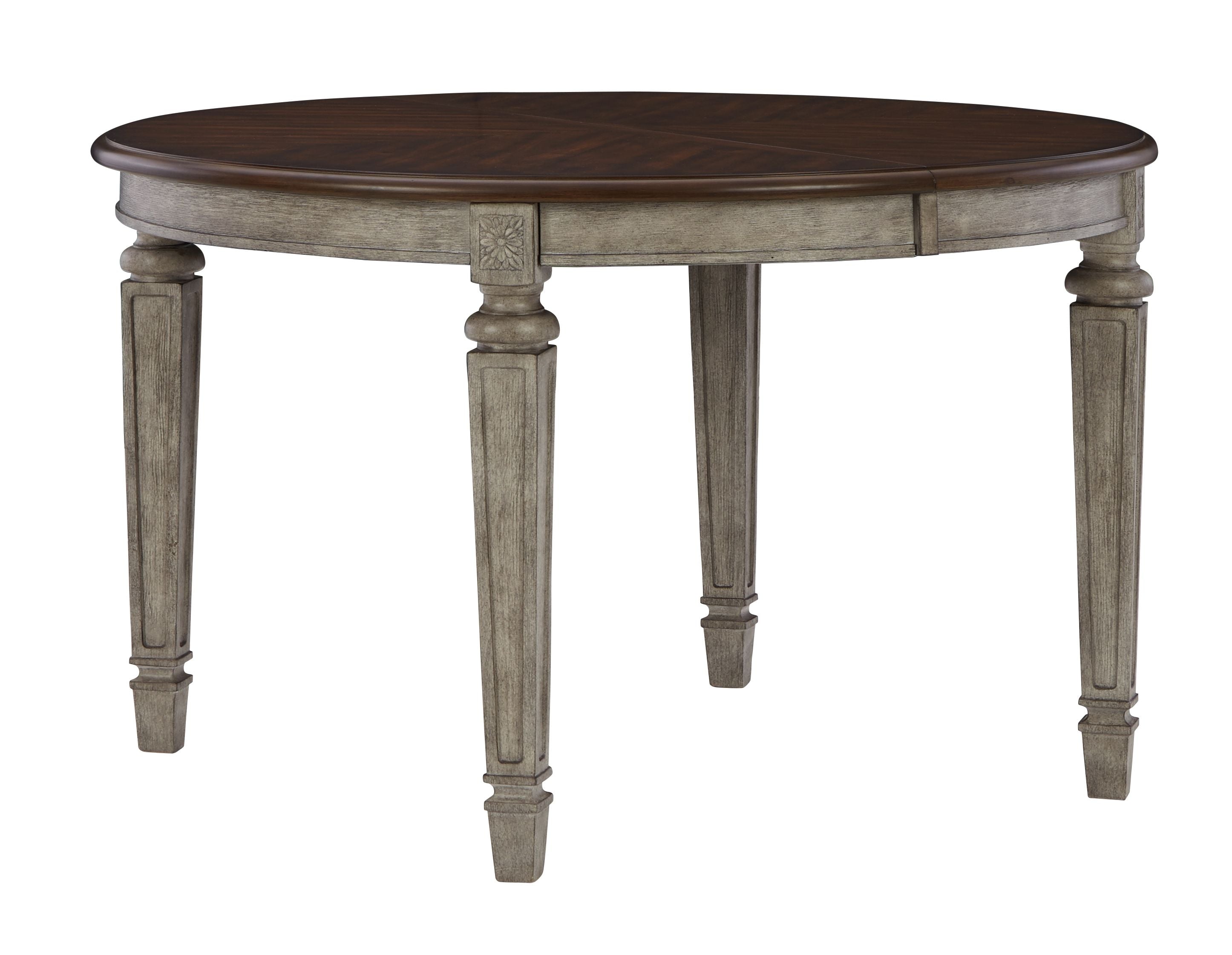 Signature Design by Ashley® Lodenbay - Antique Gray - Oval Dining Room Extension Table | Meri Furniture