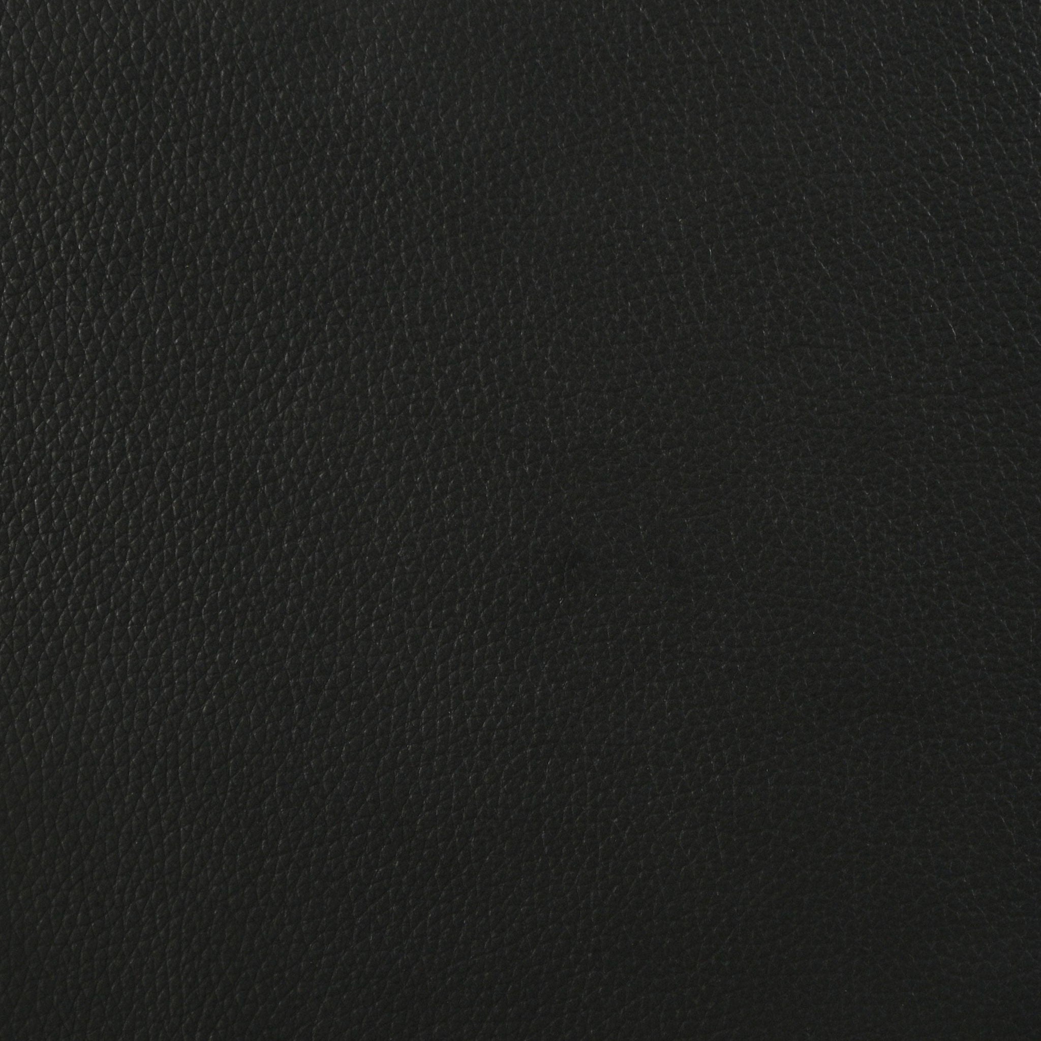 Medley Genuine Leather Queen Panel Platform Bed Black
