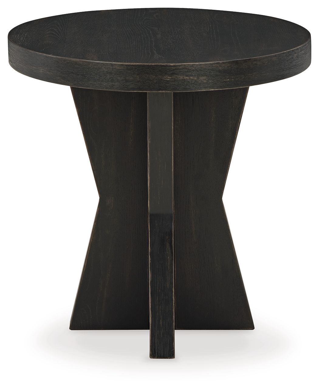 Signature Design by Ashley® Galliden - Black - Round End Table | Meri Furniture