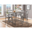 ACME Kaelyn II - Counter Height Table - Gray Oak & Sandy Gray | Meri Furniture
