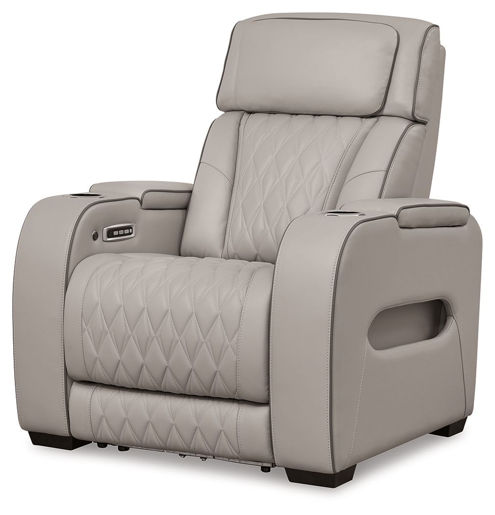 Signature Design by Ashley® Boyington - Power Recliner/Adj Headrest | Meri Furniture