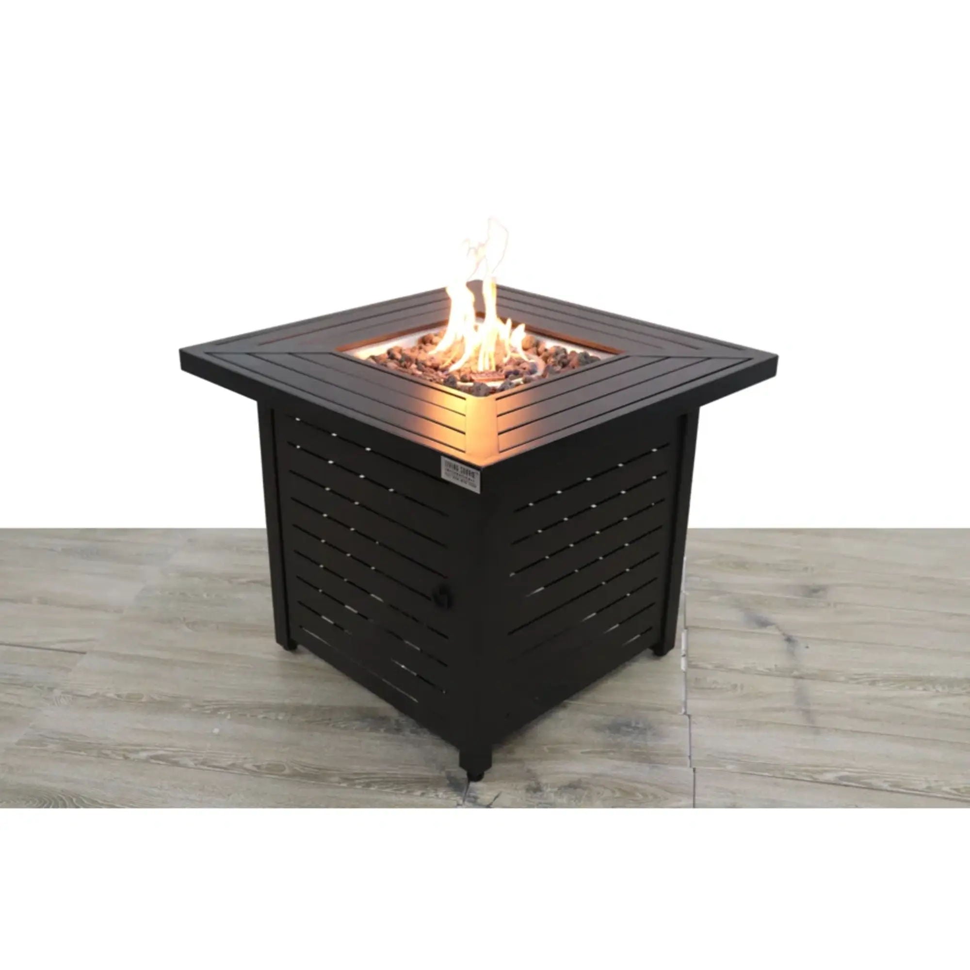 Propane & Gas Fire Pit Table - Black