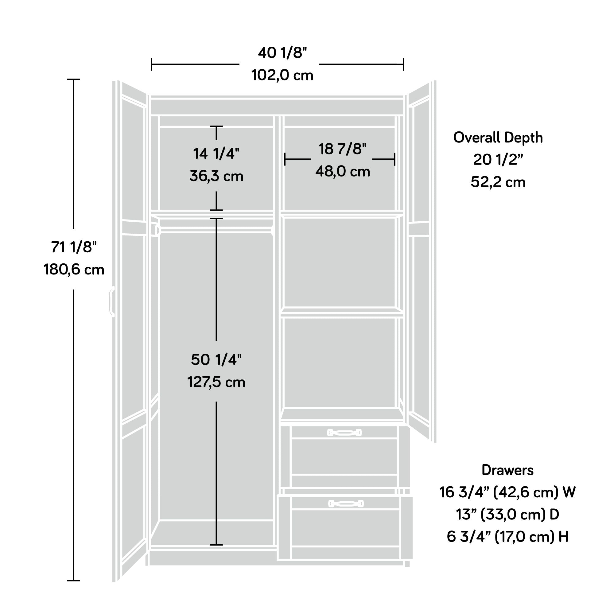 Wardrobe/Storage Cabinet Reclaimed Pine