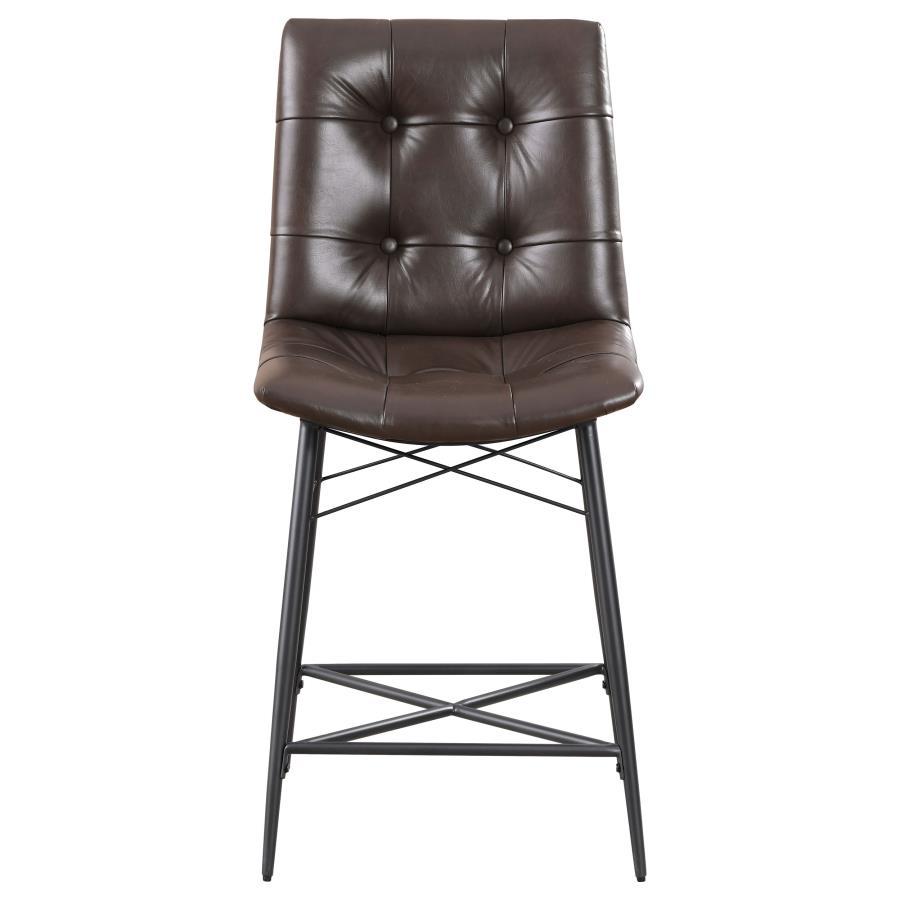 Coaster Fine Furniture Aiken - Upholstered Tufted Counter Chair (Set of 2) | Meri Furniture