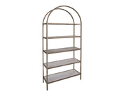 International Furniture Direct Sahara - Bookcase - Light Cream / Golden | Meri Furniture