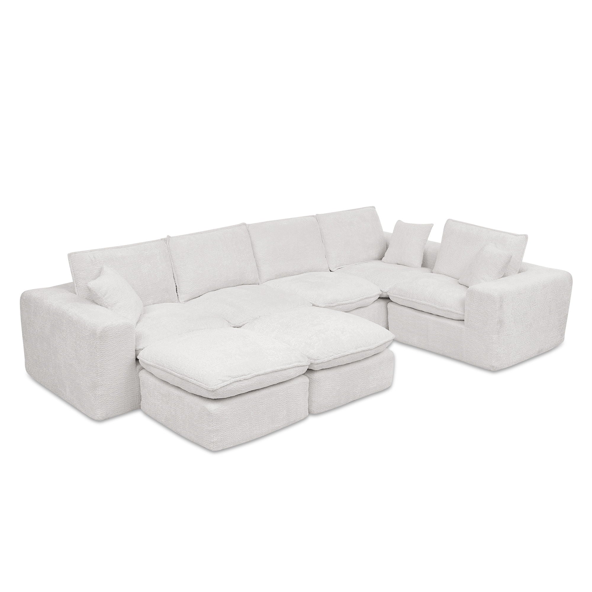 Sectional Sofa With Moveable Ottoman