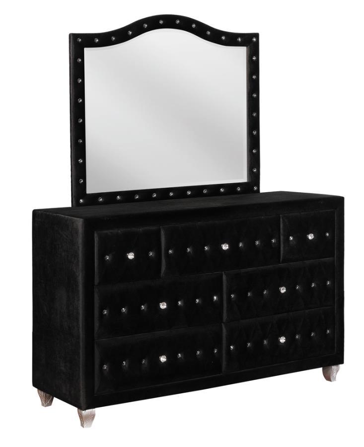 Coaster Fine Furniture Deanna - 7-Drawer Upholstered Dresser | Meri Furniture