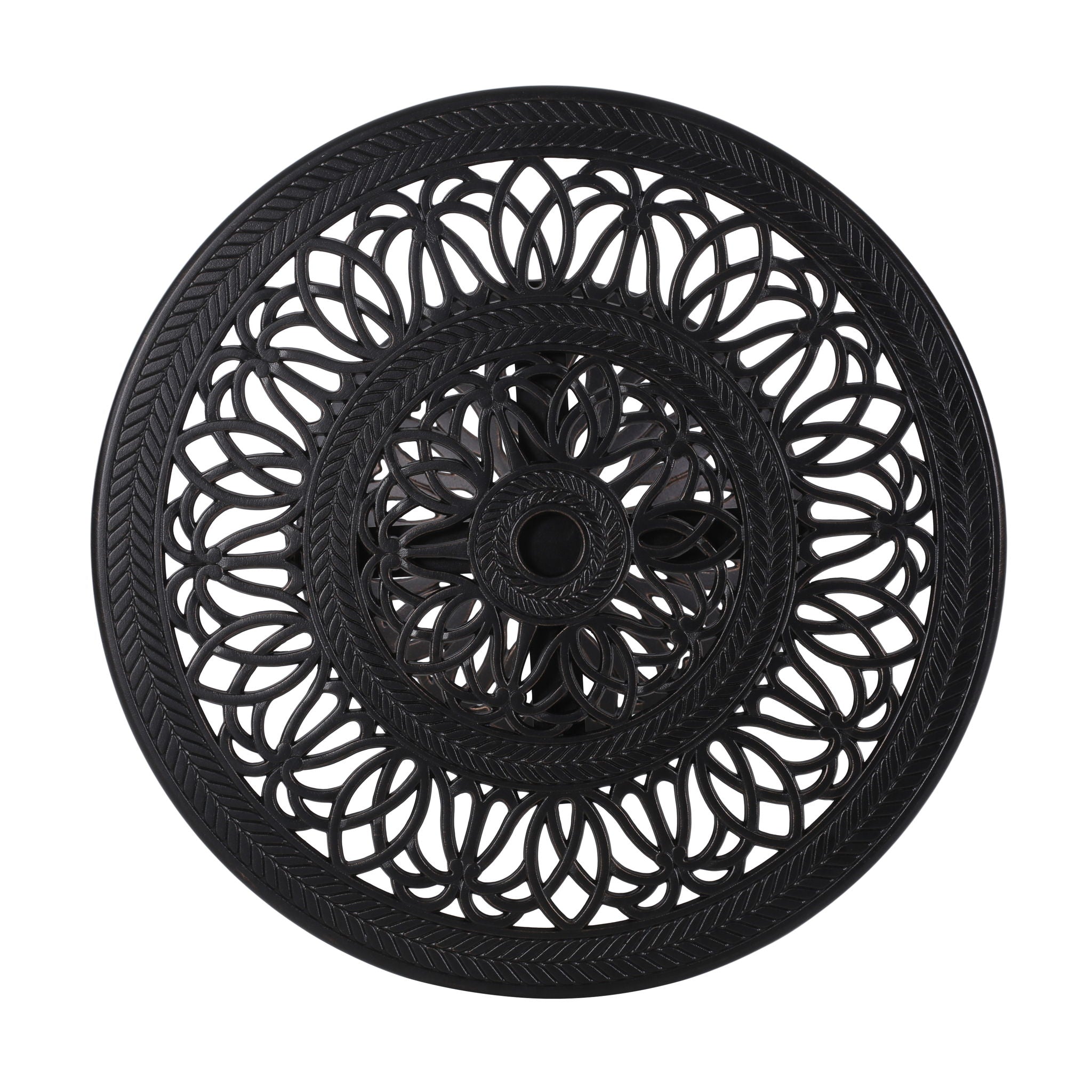 Phoebe - Outdoor Cast Bar Table - Black