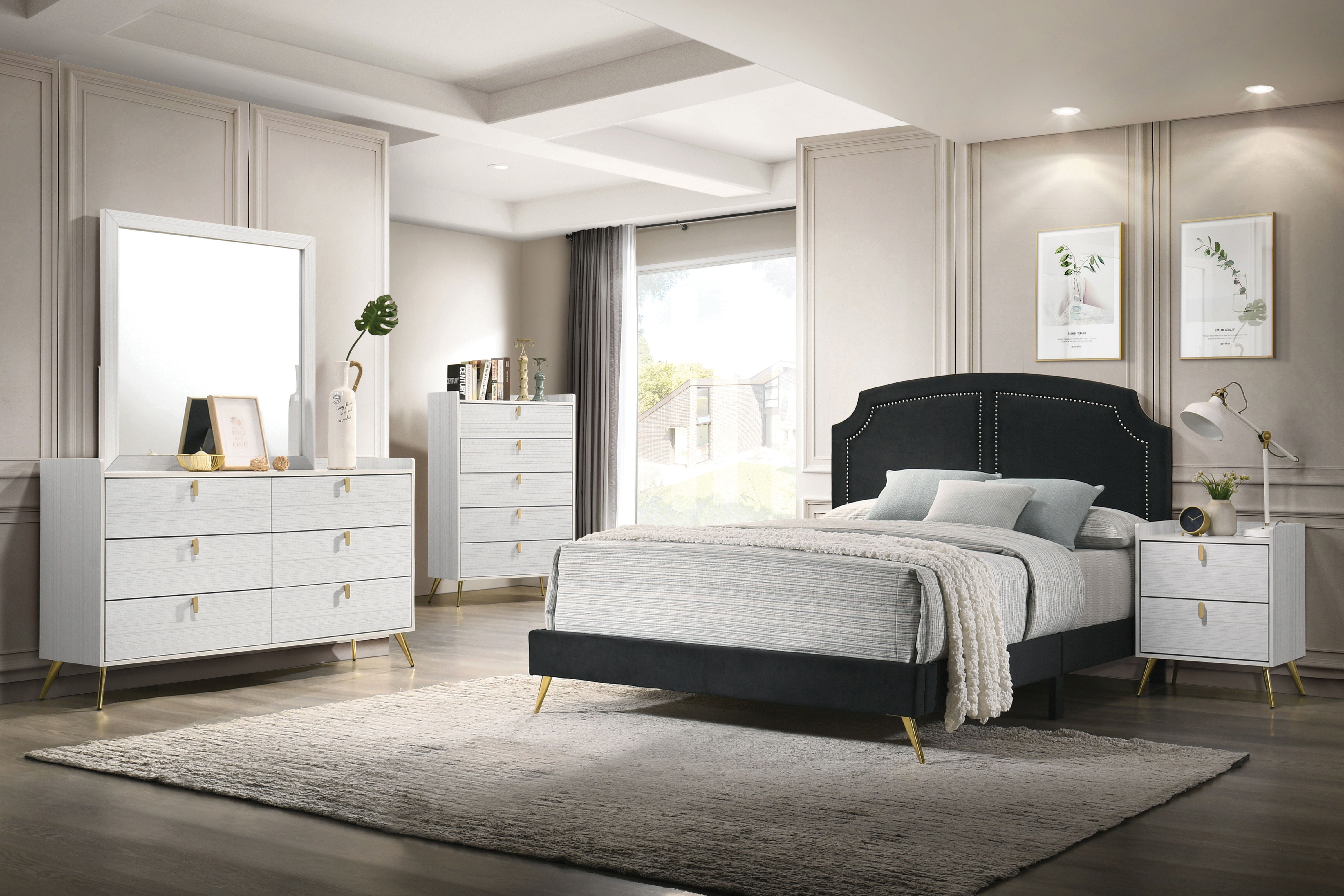 ACME Zeena - Mirror - White Finish | Meri Furniture