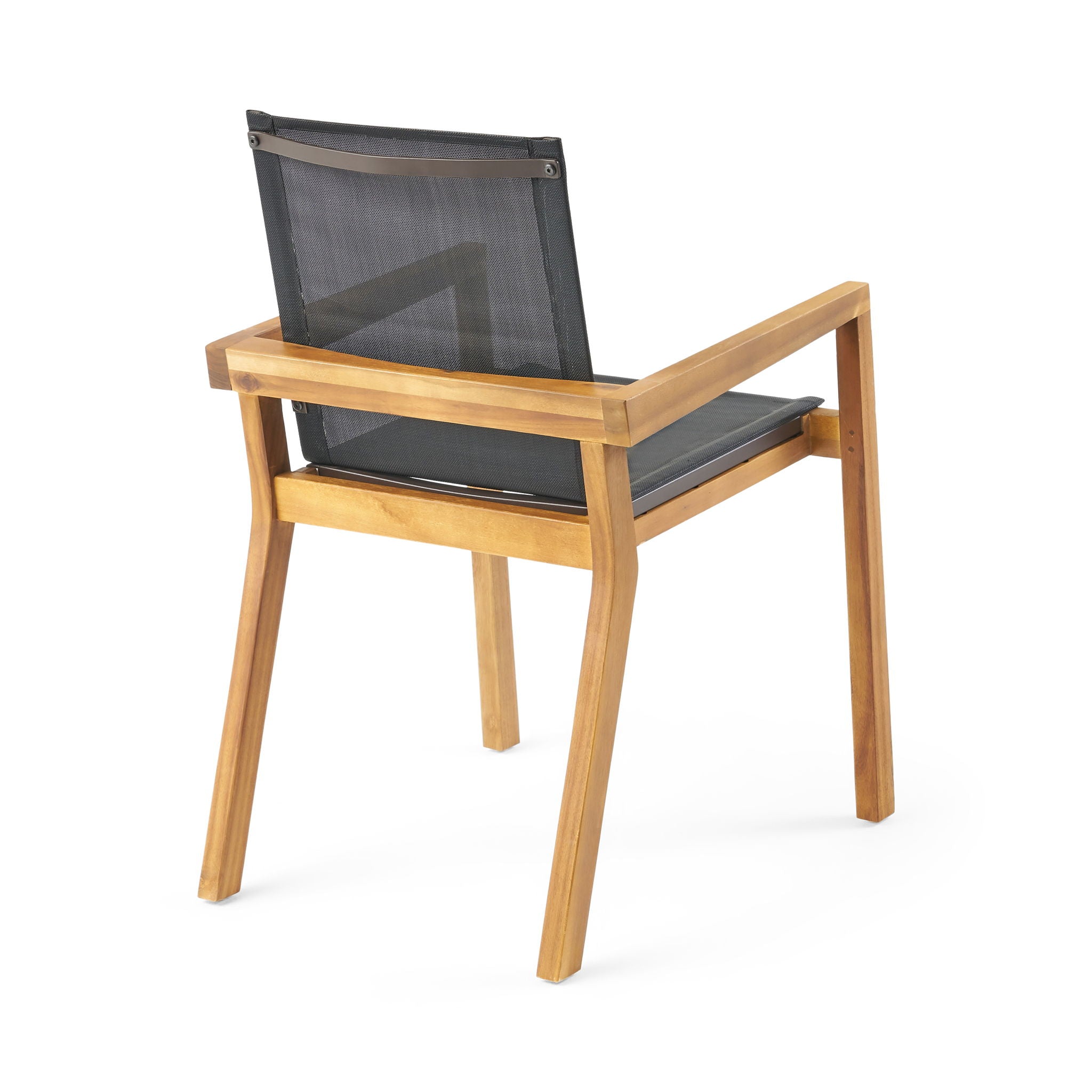 Belfast - Dining Chair With Acacia Wood Frame And Mesh Seating (Set of 2)