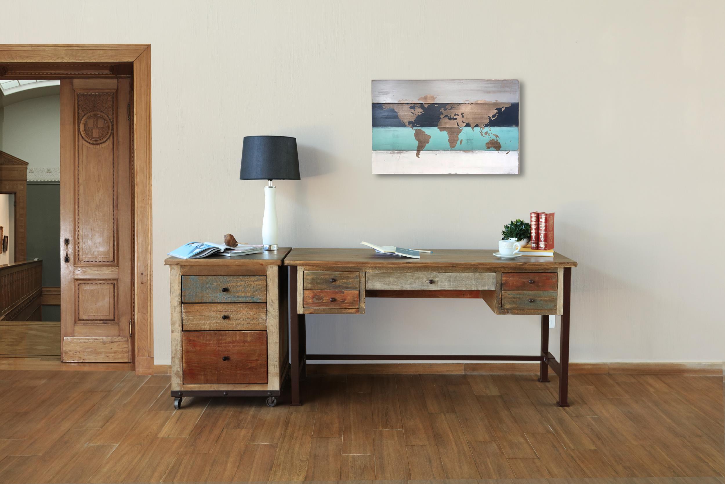 International Furniture Direct Antique - File - Multicolor | Meri Furniture