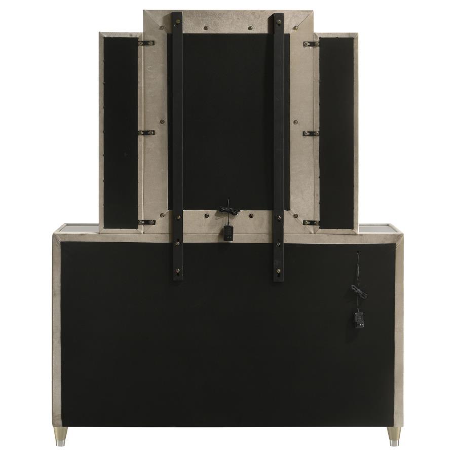 Lorient - 8-Drawer LED Bedroom Dresser Cabinet