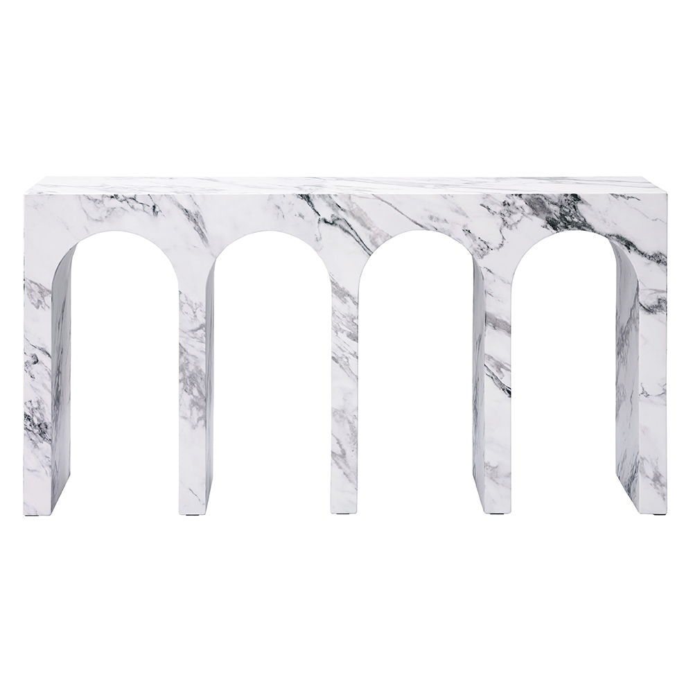 ACME Fritzy - Console Table - Engineered Stone Finish | Meri Furniture