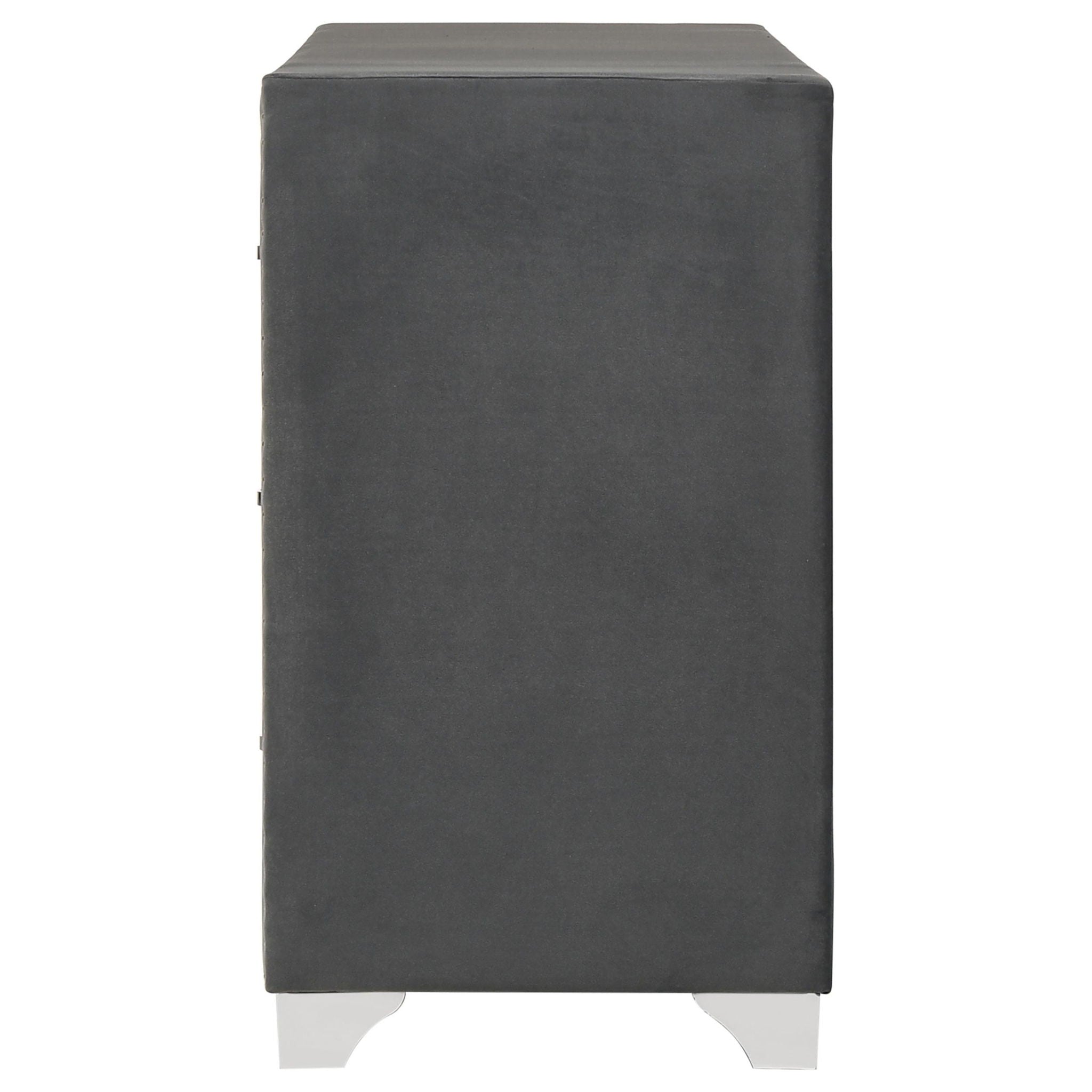 Melody 6-drawer Upholstered Dresser Grey