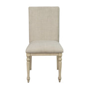 Fiona - Upholstered Dining Chair With Turned Legs (Set of 2) - Light Gray
