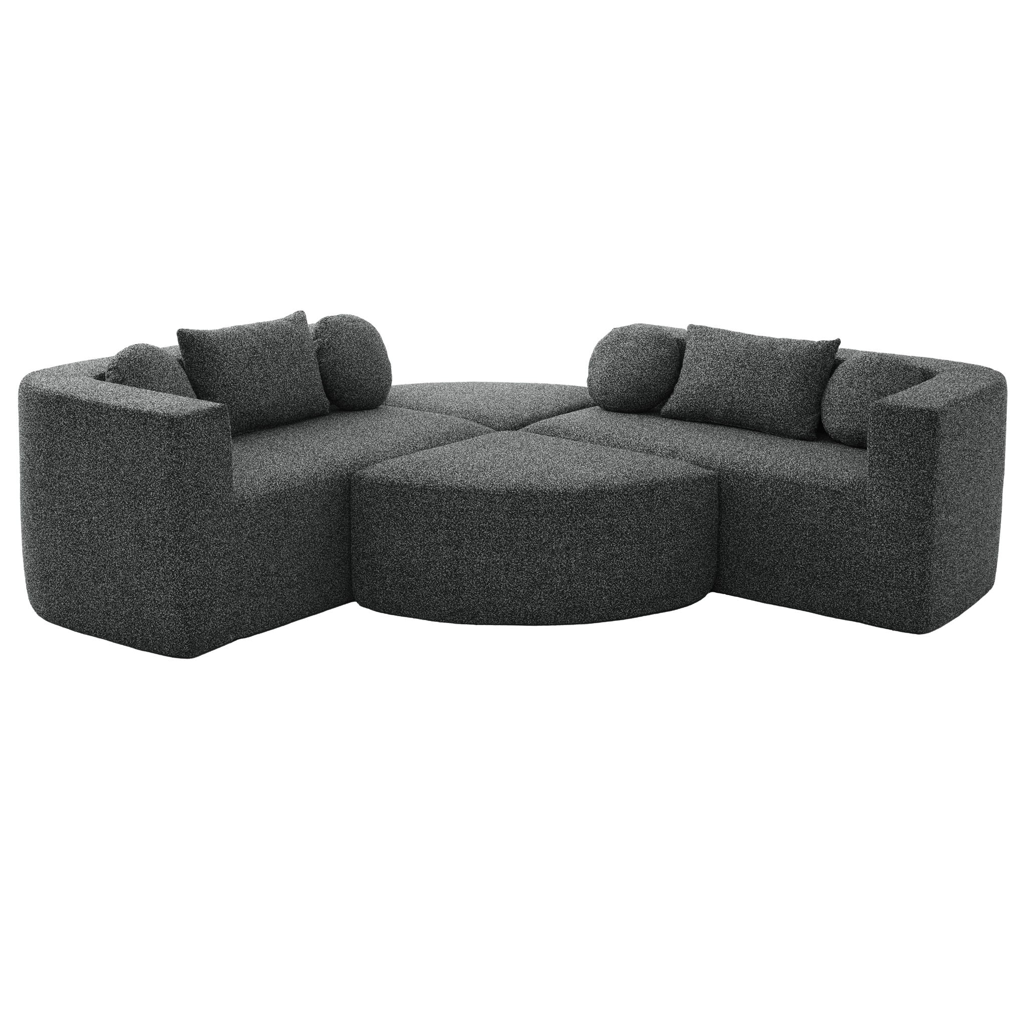 Boneless - Couch Modular Sectional Sofa With Deep Seating And Curved Design