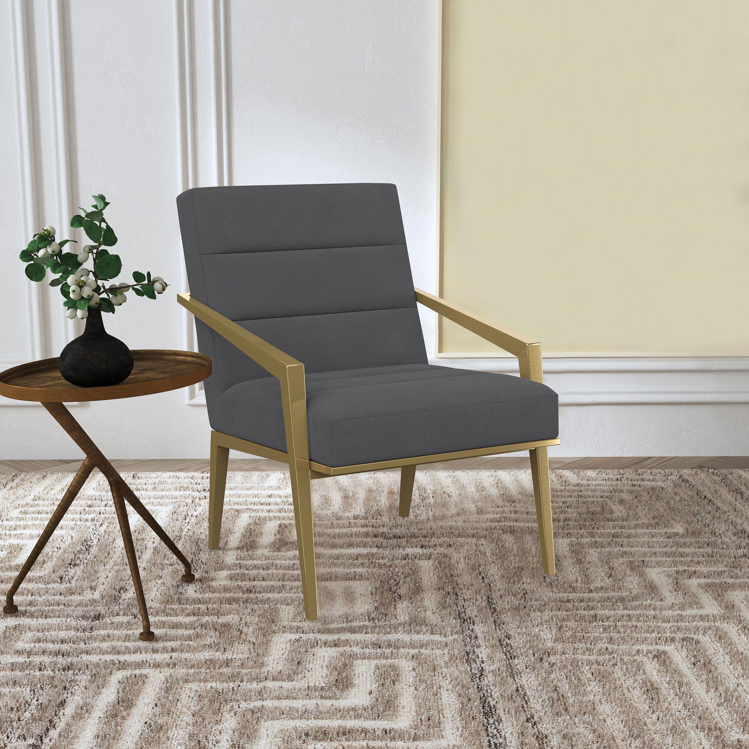 Coaster Fine Furniture Kirra - Upholstered Metal Arm Accent Chair | Meri Furniture