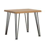 Coaster Fine Furniture Zander - Square Wood Top Coffee Table - Natural Brown | Meri Furniture