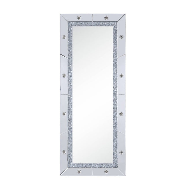 ACME Noralie - Accent Floor Mirror - Mirrored - 63" | Meri Furniture