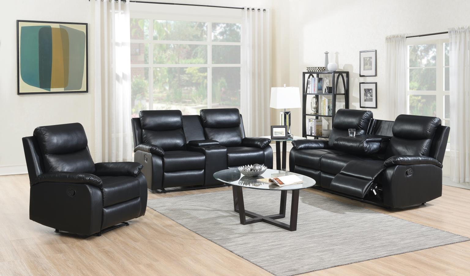 U184 - Motion Loveseat - Black