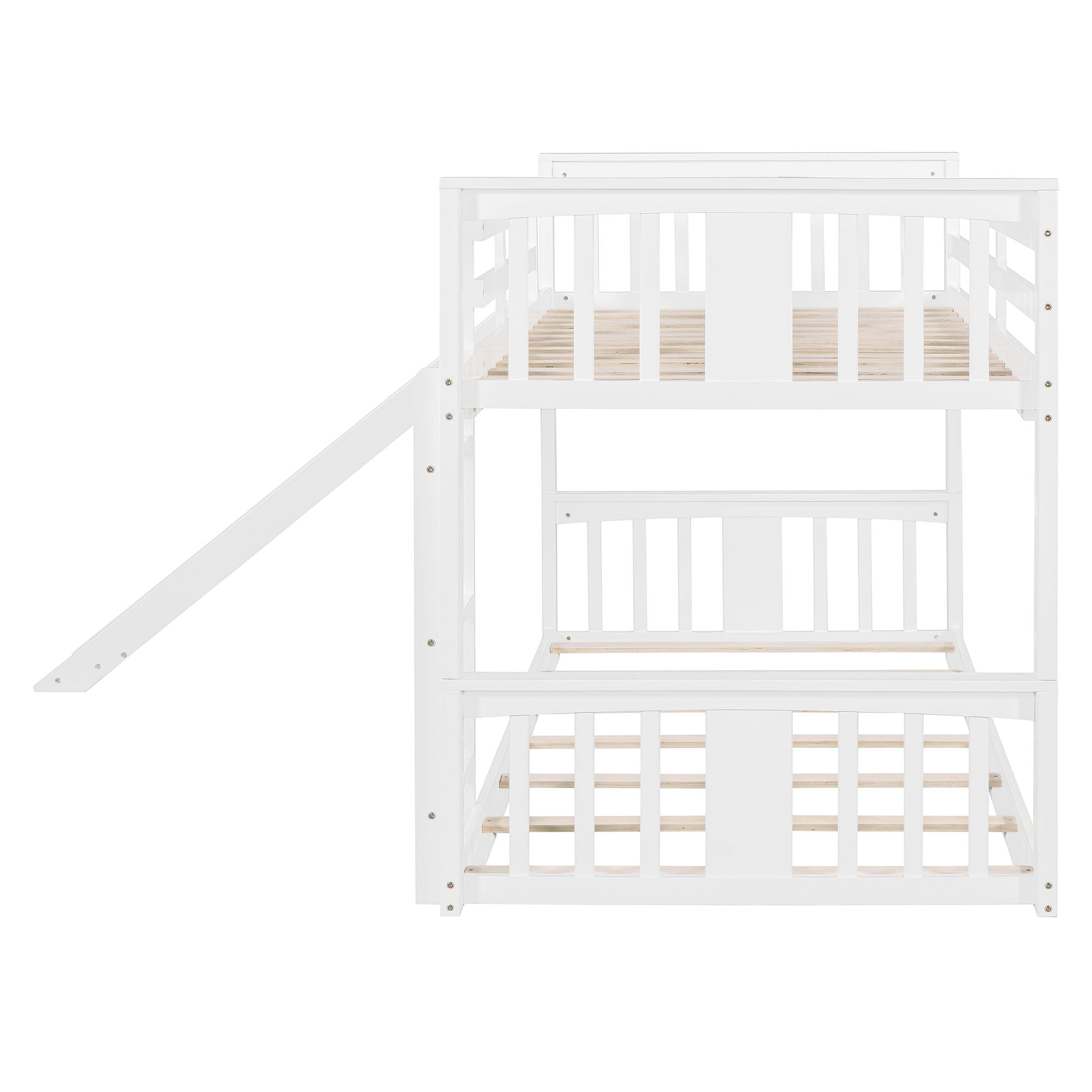 Bunk Bed With Convertible Ladder And Slide