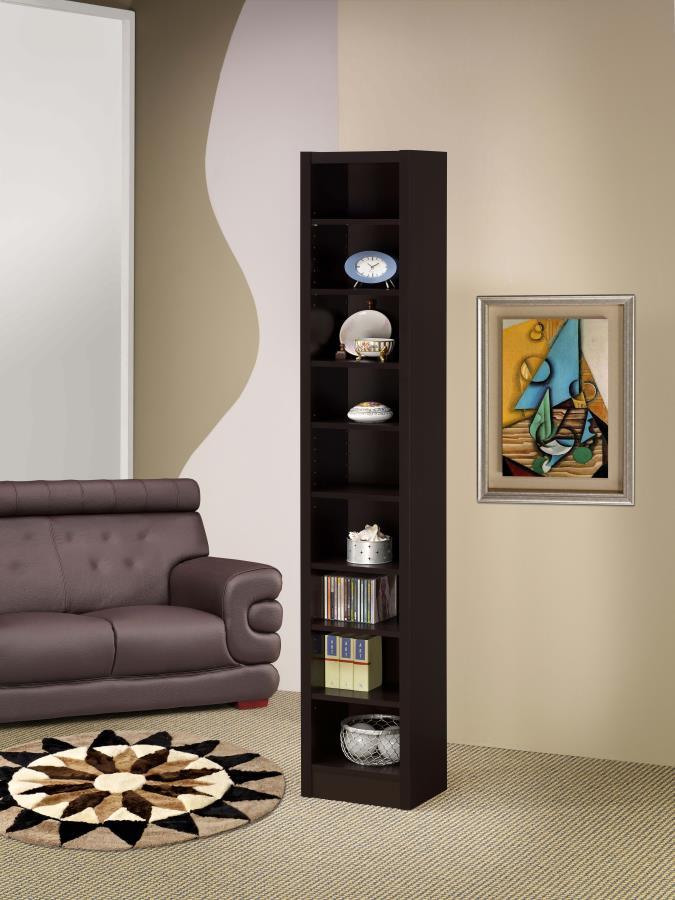 Coaster Fine Furniture Eliam - 9-Shelf Bookcase - Cappuccino | Meri Furniture