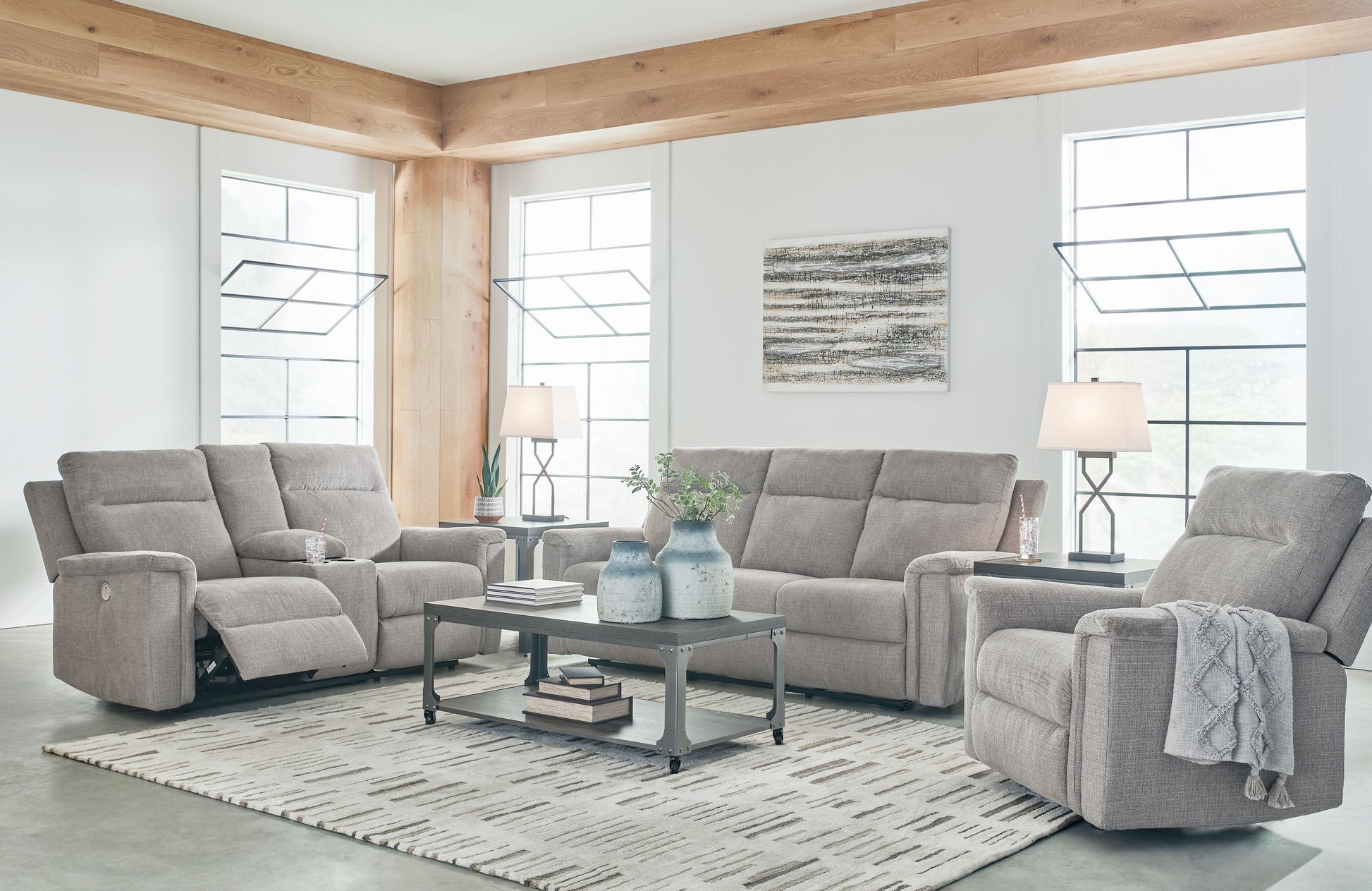 Signature Design by Ashley® Barnsana - Reclining Living Room Set | Meri Furniture